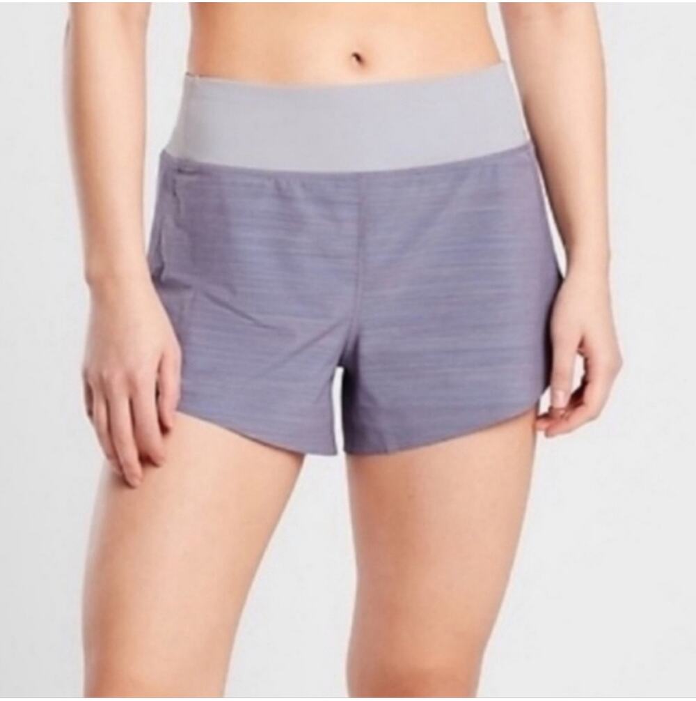 Athleta Shorts Womens XL Purple Run With It Textured Athletic Workout Sporty Gym